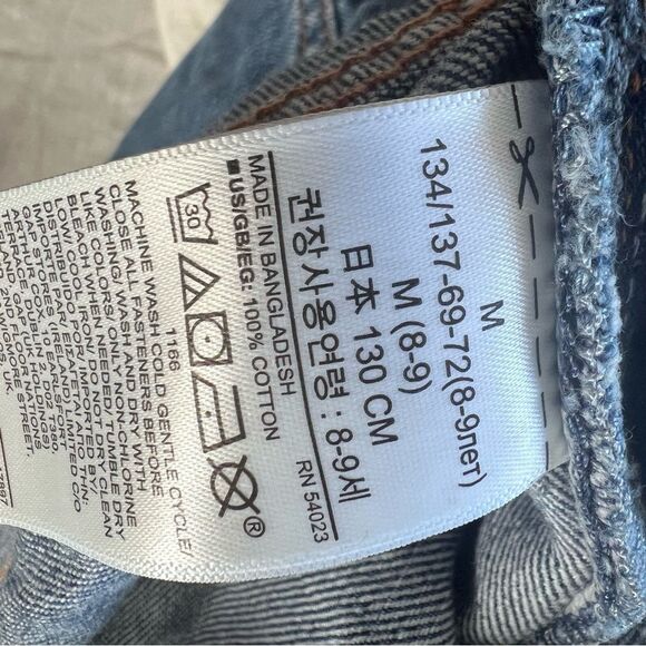 GAP Kids Cotton Distressed Denim Romper Blue Medium EUC - Picture 8 of 9